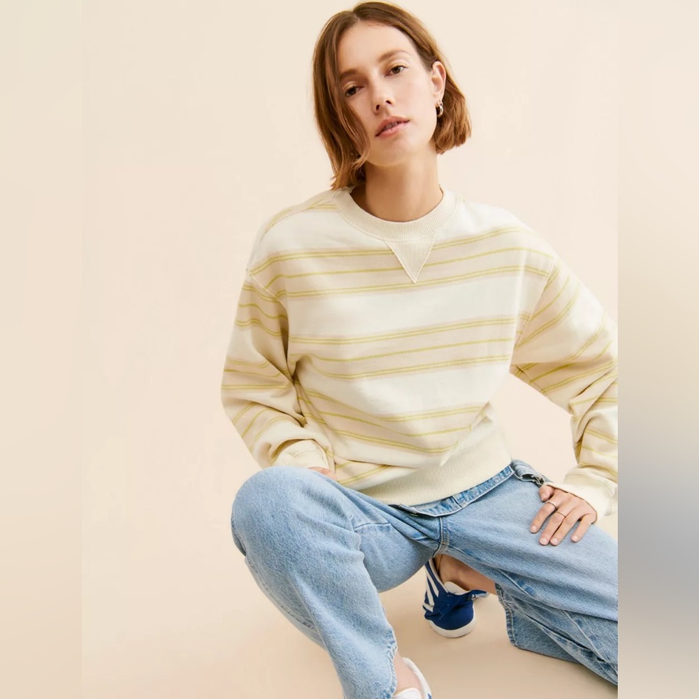 Men's Skate Striped Crew Neck Sweatshirt
